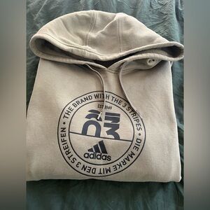 Adidas olive Hoodie with black Logo
